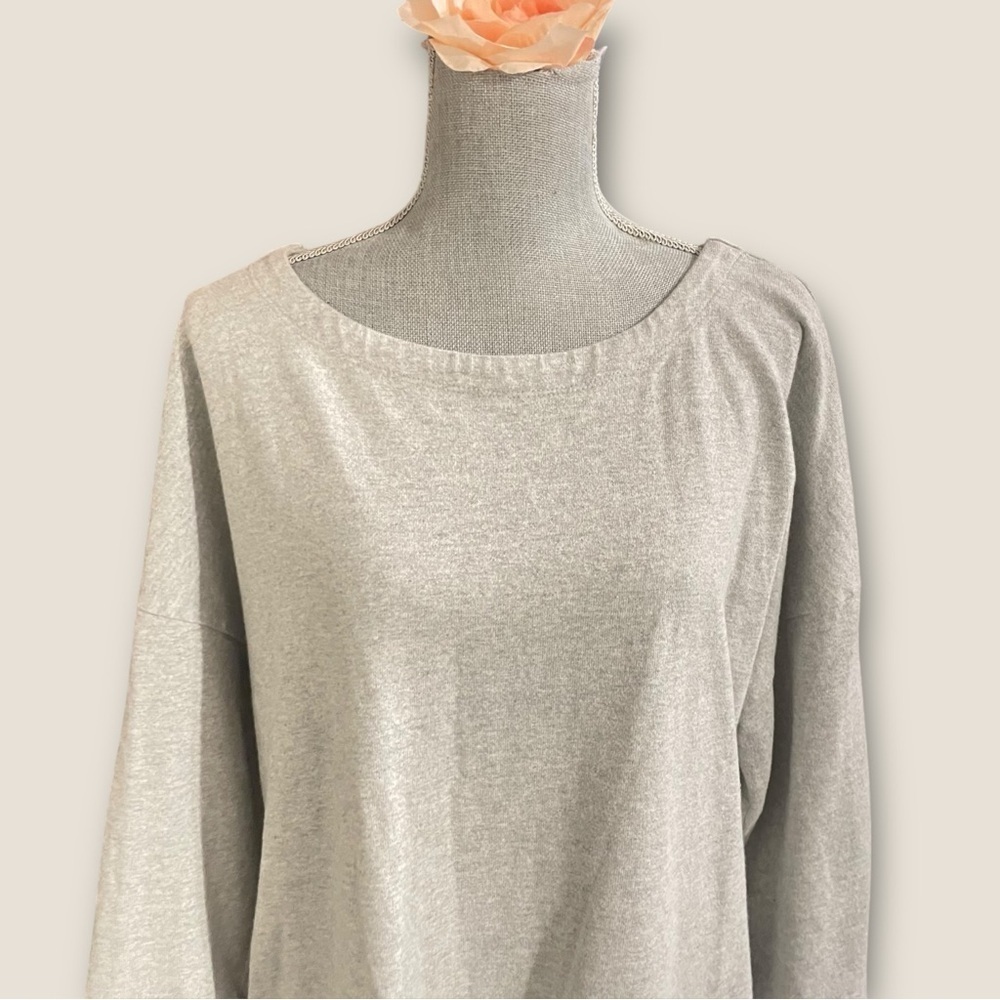 Tommy Hilfiger Gray Casual Tunic Dress Striped Pockets & Back Zipper, Size XL - Picture 5 of 13